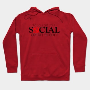 Do you know your Social Credit Score? Hoodie